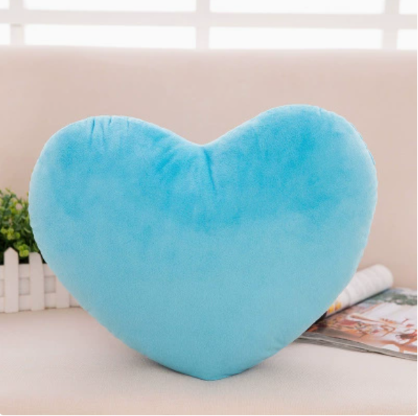 Chic Blue Heart Cushion