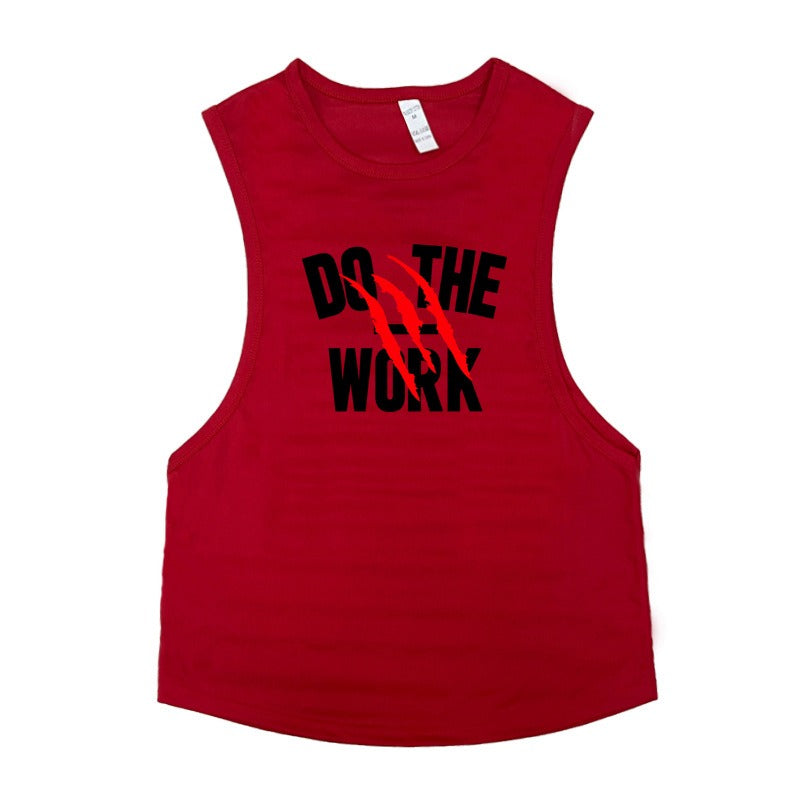 Breathable Cotton Men's Vest for Gym Training