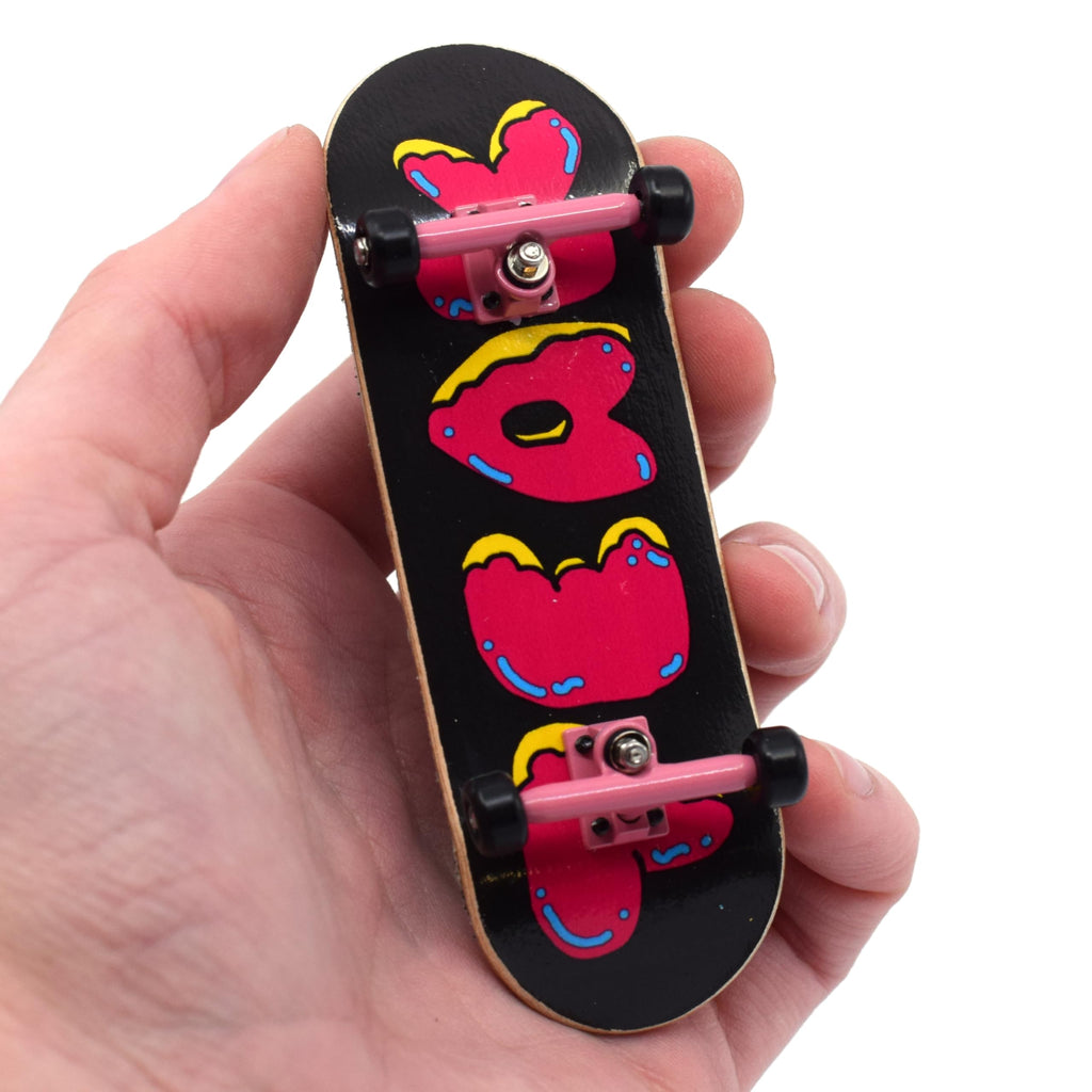 Teak Pro 32mm Donut Logo Fingerboard - Complete Assembly