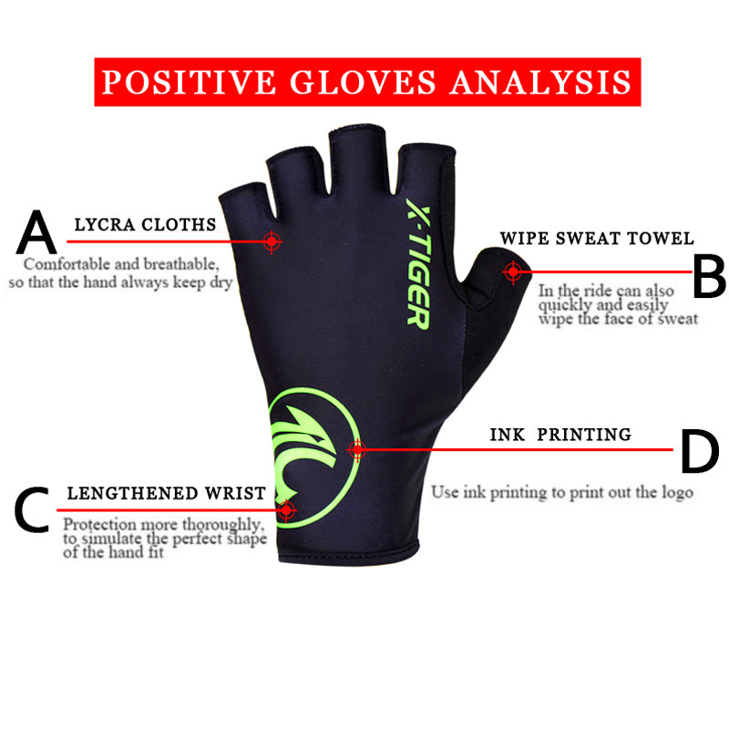 UV Protection Windproof Summer Cycling Gloves (Half Finger)
